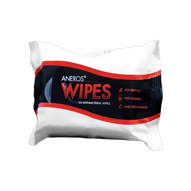 Aneros Antibacterial Sex Toy and Body Wipes (25 Count)