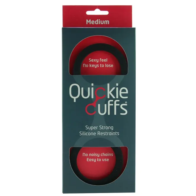 Quickie Cuffs Medium Black (60080) | SlipDix.com