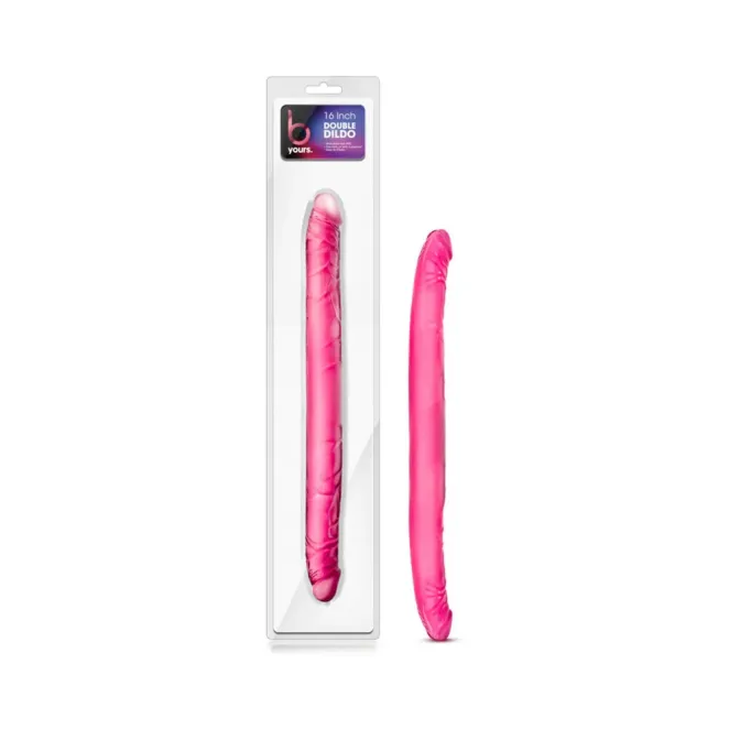 16 Inch Realistic Double Ended Dildo Pink