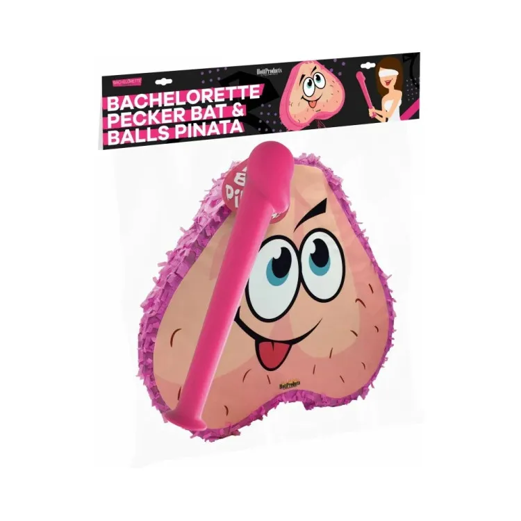 Pink Pecker Bat & Ball Pinata Combo Pack (61437) by Hott Products Unlimited | Bachelorette Party Gifts | SlipDix.com Pink Pecker Bat & Ball Pinata Combo Pack (61437) | SlipDix.com