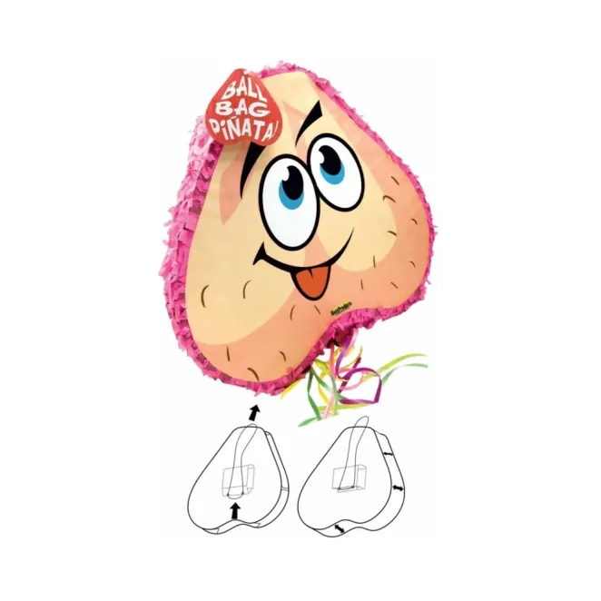 Pink Pecker Bat & Ball Pinata Combo Pack (61437) | SlipDix.com