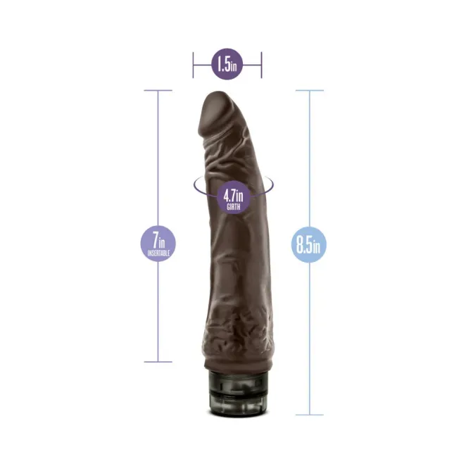 7 Inch Realistic Vibrating Dildo Brown