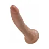 7 Inch King Cock Ultra Realistic Suction Cup Dildo Tan
