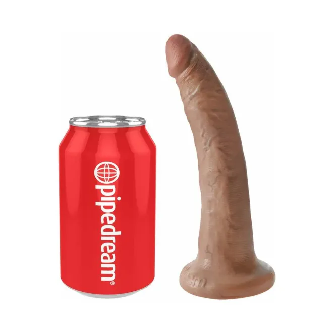 7 Inch King Cock Ultra Realistic Suction Cup Dildo Tan