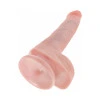 6 Inch King Cock Realistic Dildo with Balls Beige