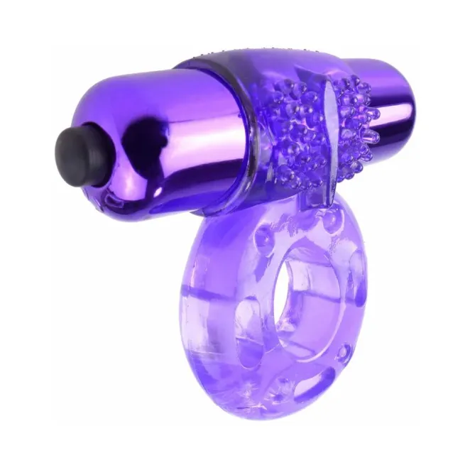 Vibrating Couples Cock Ring Purple