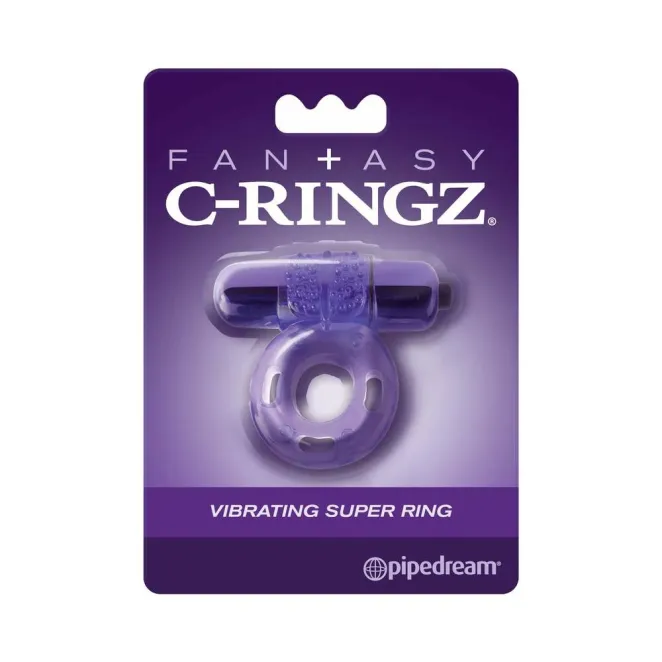 Vibrating Couples Cock Ring Purple