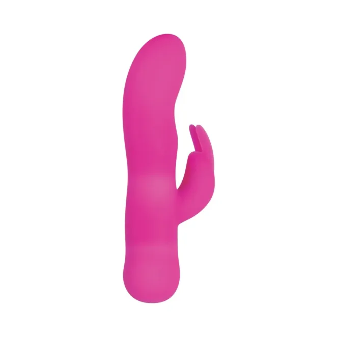 Mini Silicone Dual-Motor Rabbit Vibrator Pink
