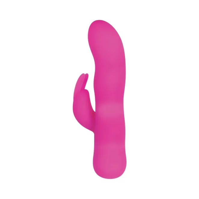 Mini Silicone Dual-Motor Rabbit Vibrator Pink