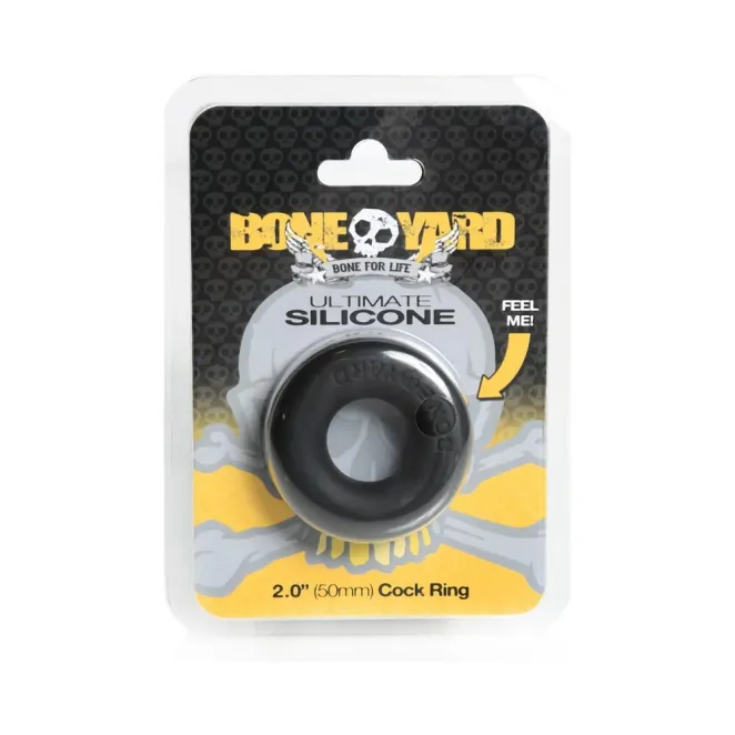 Boneyard Ultimate Silicone Cock Ring Black