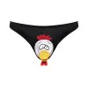 Male Power Novelty Choke The Chicken Bikini Underwear Black