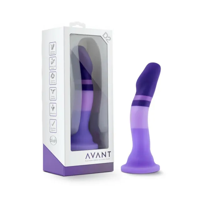 6 Inch Silicone Dildo Purple Rain