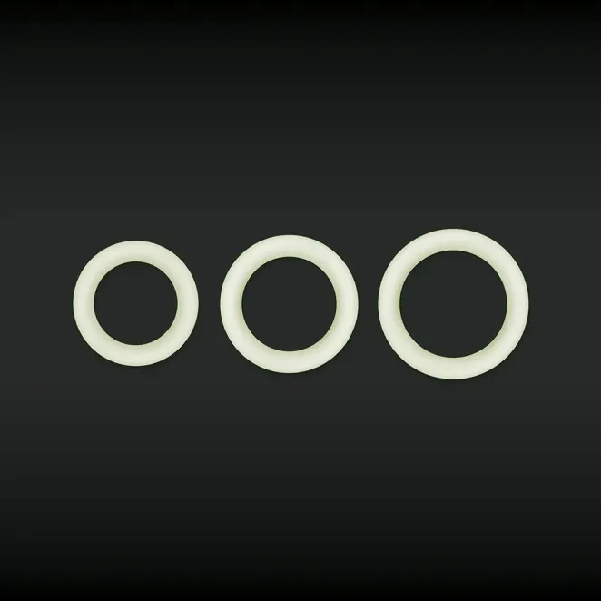 Firefly Halo GITD Cock Ring Large Clear