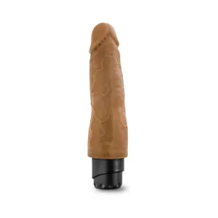 8 in. Realistic Vibrating Dildo Tan