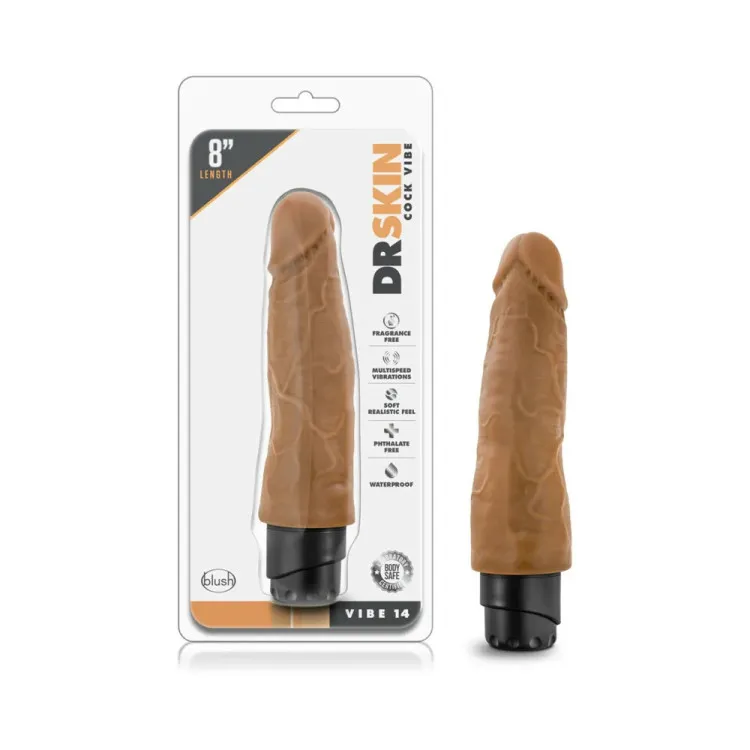 8 in. Realistic Vibrating Dildo Tan 8 in. Realistic Vibrating Dildo Tan