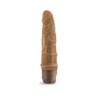 7.25 in. Realistic Vibrating Dildo Tan