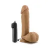 8 in. "Soccer Champ" Realistic Vibrating Dildo with Balls & Remote