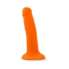 5 Inch Dual Density Realistic Dildo Neon Orange
