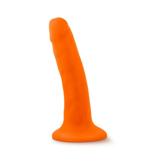 5 Inch Dual Density Realistic Dildo Neon Orange