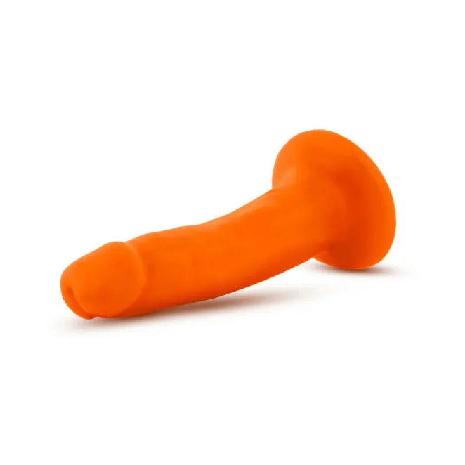 5 Inch Dual Density Realistic Dildo Neon Orange