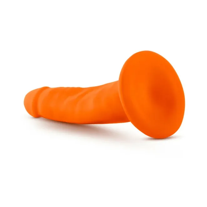 5 Inch Dual Density Realistic Dildo Neon Orange
