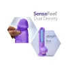 7.5 Inch Dual Density Realistic Dildo with Balls Neon Blue