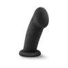 5.5 Inch Girthy Silicone Dildo with Suction Cup – Black
