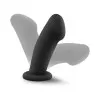 5.5 Inch Girthy Silicone Dildo with Suction Cup – Black