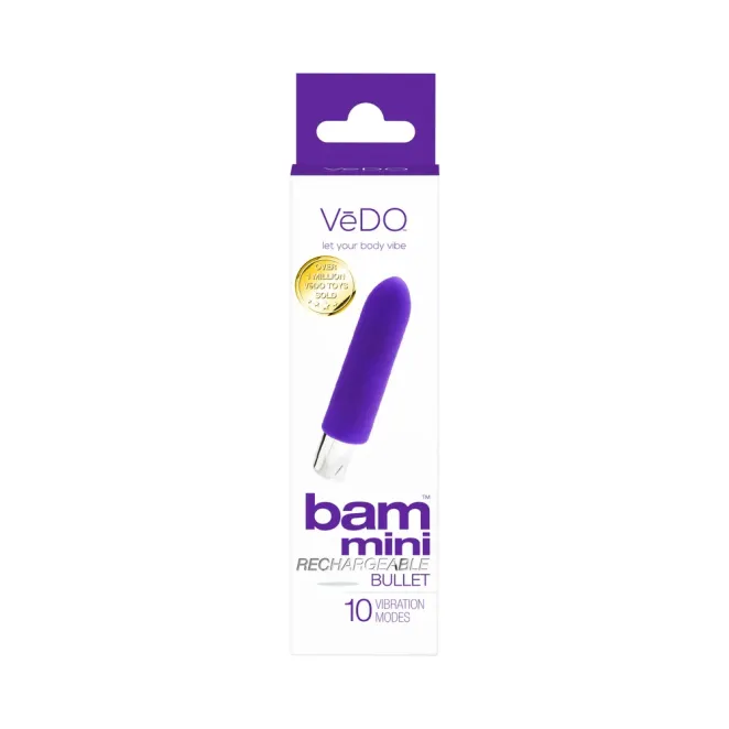 VeDO Bam Mini Silicone Bullet Vibrator Indigo