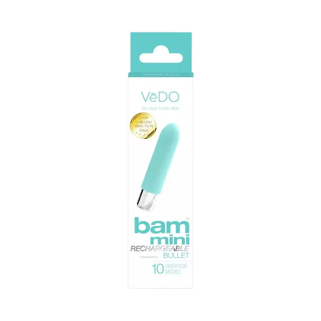 VeDO Bam Mini Silicone Bullet Vibrator Turquoise