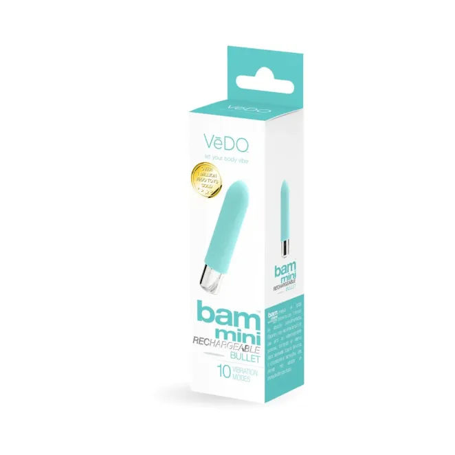 VeDO Bam Mini Silicone Bullet Vibrator Turquoise
