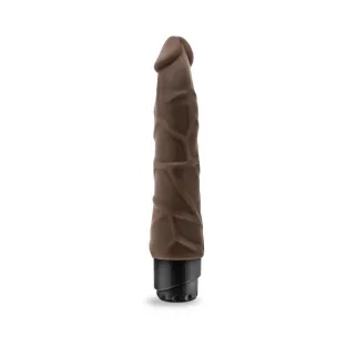9 in. Realistic Vibrating Dildo Brown
