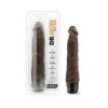 9 in. Realistic Vibrating Dildo Brown