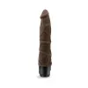 9 in. Realistic Vibrating Dildo Brown