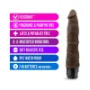 9 in. Realistic Vibrating Dildo Brown