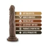7.5 in. Realistic Dildo Brown 7.5 in. Realistic Dildo Brown