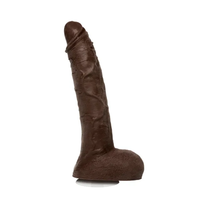 10 Inch Jason Luv Realistic Dildo with Balls Brown