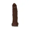 10 Inch Jason Luv Realistic Dildo with Balls Brown