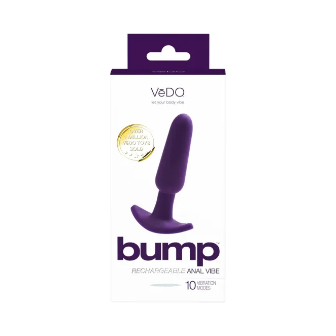 VeDO Bump Vibrating Butt Plug Purple