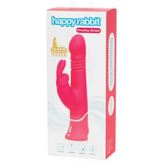 Happy Rabbit Thrusting Realistic Rechargeable Rabbit Vibrator
