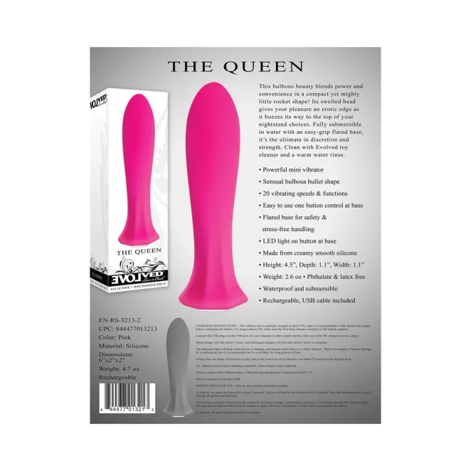 Mini Silicone Bullet Vibrator with 20 Speeds