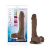 8.5 in. Realistic Posable Dual Density Dildo with Balls Brown 8.5 in. Realistic Posable Dual Density Dildo with Balls Brown