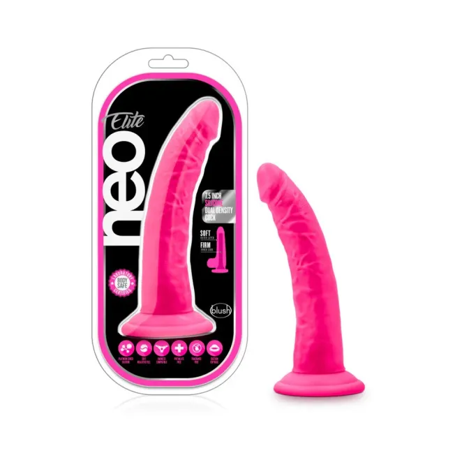 7 Inch Luxe Realistic Silicone Dildo Pink