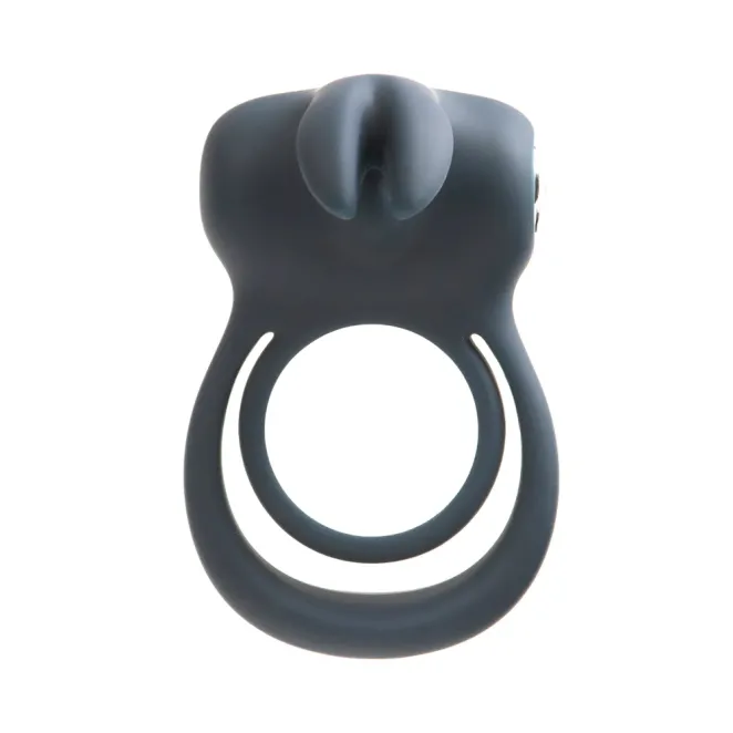 VeDo Thunder Bunny Vibrating Dual Couples Cock Ring Black
