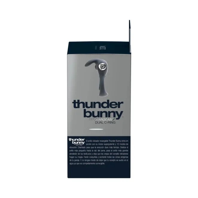 VeDo Thunder Bunny Vibrating Dual Couples Cock Ring Black
