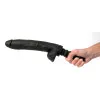 10 in. Aron Ridge Realistic Dildo with Balls Black 10 in. Aron Ridge Realistic Dildo with Balls Black