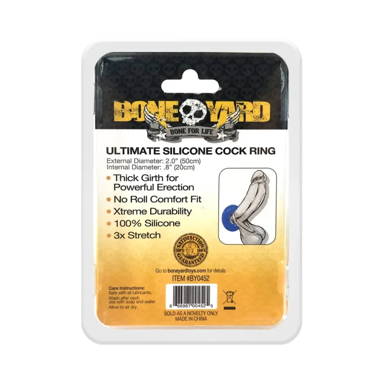 Boneyard Ultimate Cock Ring Blue Boneyard Ultimate Cock Ring Blue