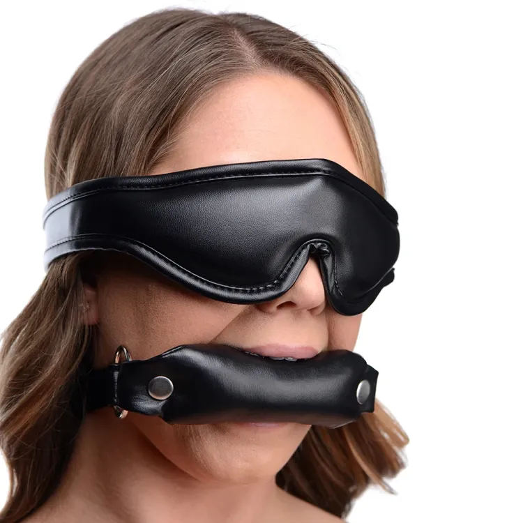 STRICT Padded Blinfold & Gag Bit STRICT Padded Blinfold & Gag Bit