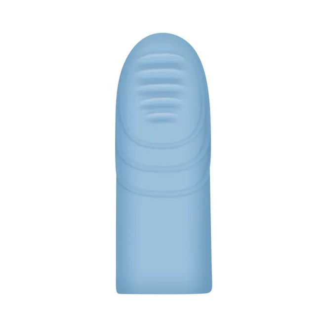 Silicone Finger Vibrator with 10 Speeds Blue