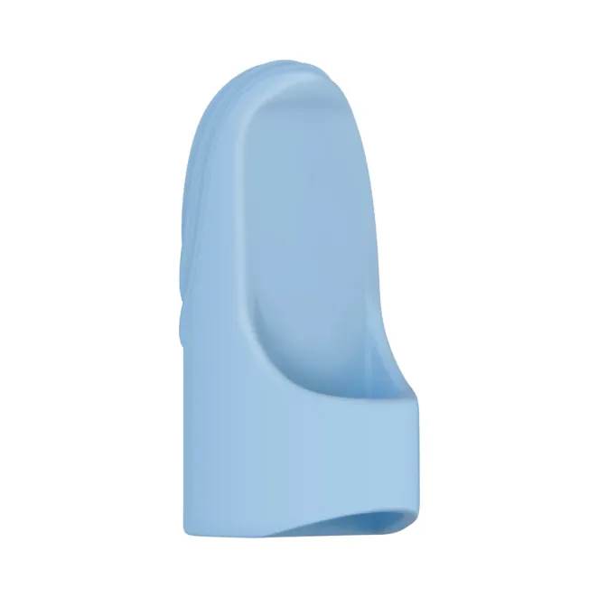 Silicone Finger Vibrator with 10 Speeds Blue